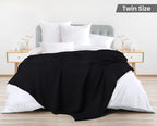 Utopia Bedding 100% Cotton Waffle Weave Blanket Twin Size - Image 2
