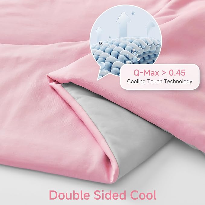 HOMFINE Cooling Comforter Japanese Double-Sided Cold Tech Fabric Cooling Blanket - Image 3