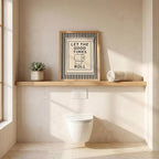 Funny Bathroom Decor Framed Canvas Wall Art, Let The Good Times Roll Toilet - Image 7