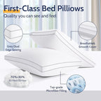 ROUMEA Pillows Standard Size Set of 2, Bed Pillows - Image 4