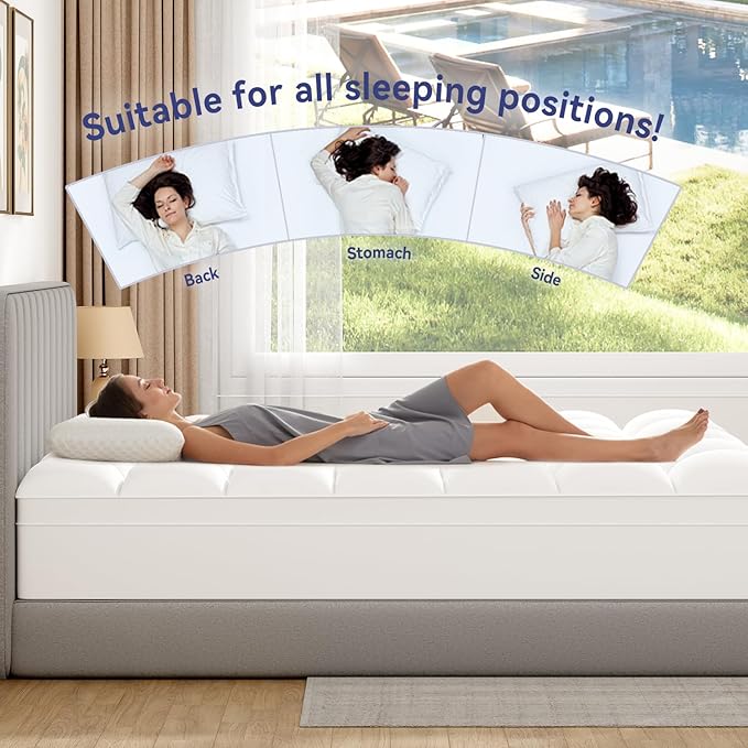 ELEMUSE Full XL Mattress Topper - Image 5