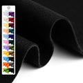 Black Soft Felt Fabric Sheet, 1.6mm Thick by Grainear