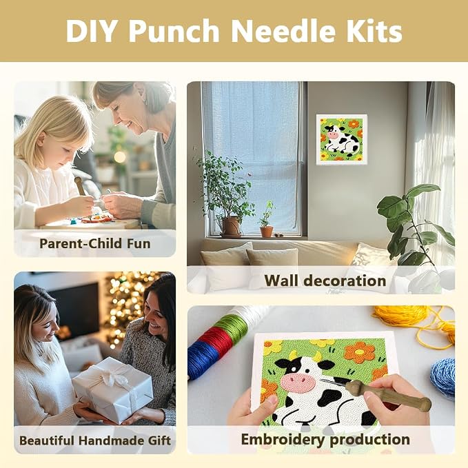 Doodlream Cow Flower Needle Kit - Image 4