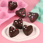 Sakolla 2 Pack 8 Cavity 2.7″ Heart Chocolate Molds Silicone | Food-grade - Image 4