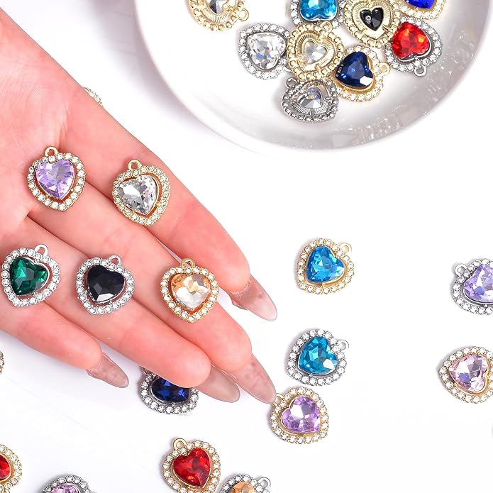 stino 40/48Pcs Paired Crystal Pendants Charms - Image 4