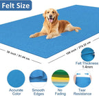 XSEINO Sky Blue Large Felt Fabric 108" X 36 ", 1.4 mm Thick Soft Felt Fabric - Image 2