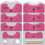 Vowlove Tshirt Ruler Guide for Vinyl Alignment: T Shirt Rulers to Center Designs by Vowlove