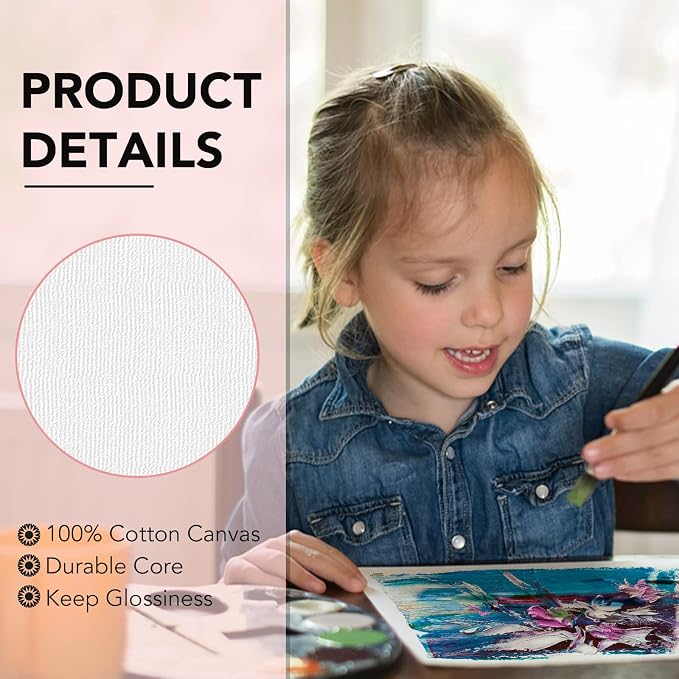 ESRICH 48 Pack Canvas Boards for Painting, 11x14 Canvas for Painting, Cotton - Image 3
