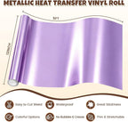 Purple Metallic Foil Iron On Vinyl Roll - Image 6
