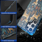 Case for Samsung Galaxy S25 Ultra Case, Cute Christmas Reindeer Design Hybrid - Image 4