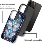 ZHEGAILIAN Case for iPhone 16 Pro, Stained Glass Butterfly Aesthetic Durable - Image 2
