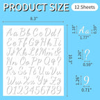 12pcs Iron on Letters for Clothing, Heat Transfer Vinyl Letters, DIY Fabric - Image 2