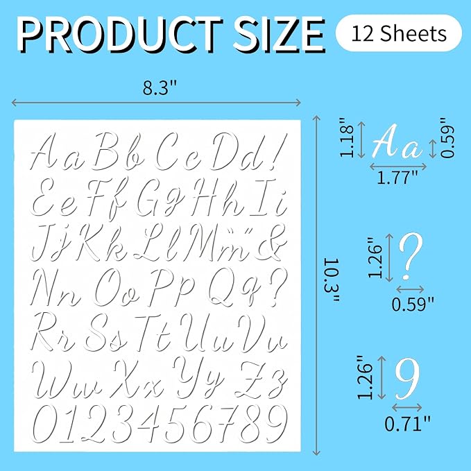12pcs Iron on Letters for Clothing, Heat Transfer Vinyl Letters, DIY Fabric - Image 2