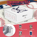 Mlikero Baseball Card Storage Box, Trading Card Storage Box Oversized Fits - Image 5