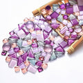 1.1LB Mixed Color Irregular Crystal Mosaic Tiles, Tiny Mini Mosaic Tile DIY by BTMIEY