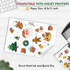Aevdor 8.5x11 Printable Vinyl Sticker Paper, 60 Matte White Sheets | Matte - Image 3