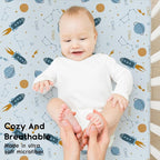 Yoofoss Baby Crib Sheets for Boys Girls, Fitted Crib Sheet 2 Pack for Standard - Image 4