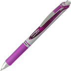 Pentel EnerGel RTX Retractable Liquid Gel Pen, Medium Line, Metal Tip, Violet - Image 3