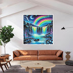 Landscape Diamond Art Kits for Adults, Full Drill Waterfall Diamond Painting - Image 5