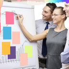 Kajaia 24 Pads Full Adhesive Sticky Notes Colorful Sticky Notes Adhesive Memo - Image 6