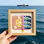 INFUNLY Fish Punch Needle Embroidery Kit 9.4 Inch Sardine Punch Needle Kit - Image 6