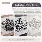 Blank Mylar Stencil Sheets, 10 Pack 12 x 12 Inch, 7 Mil Milky Translucent PET - Image 7