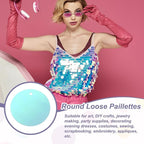 MECCANIXITY 700 Pcs Flat Round Sequins 15mm/0.6 Inch Loose Paillettes Craft - Image 4