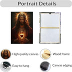 Framed Sacred Heart of Jesus Wall Art - Image 4
