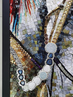1.1 LB Ice Jade Mosaic Tiles, 0.59“ Square Glass Mosaic Pieces - Image 8