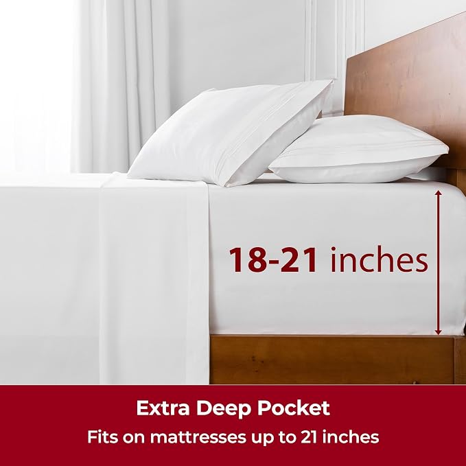 Mellanni Extra Deep King Sheets - Image 6