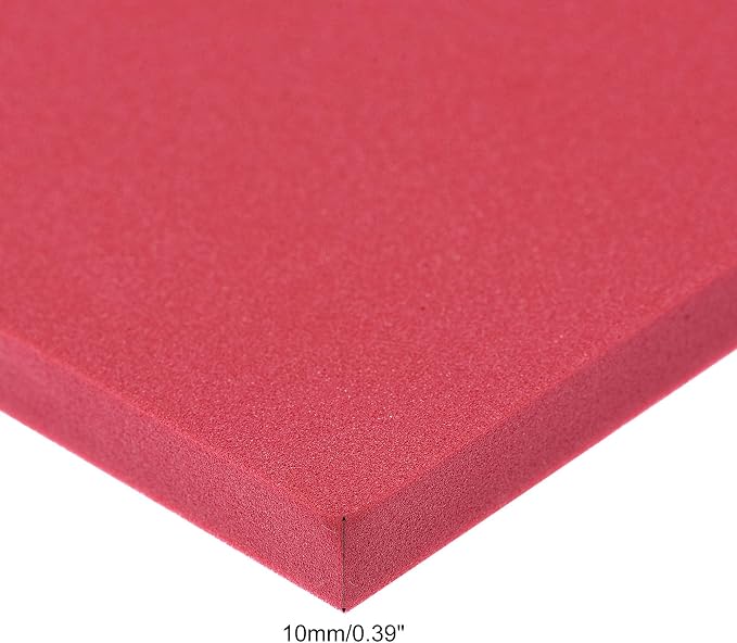 uxcell Red EVA Foam Sheets 10 x 10 Inch 10mm Thickness - Image 3