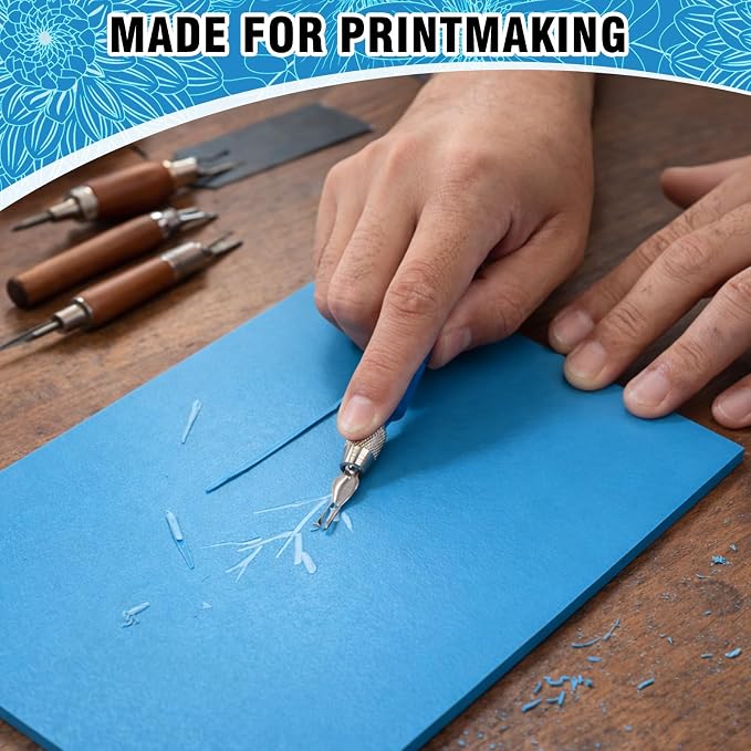 Falling in Art Soft Linoleum Carving Block, 9 Inches by 12 Inches - Image 5