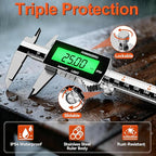 Preciva Backlight Digital Caliper, 6inch IP54 Waterproof Rechargeable - Image 5