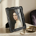 Cuspin Black Picture Frame 8x10 Gothic Frames, Vintage Handcrafted Resin Frame - Image 6
