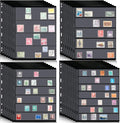 Gersoniel 30 Pieces stamp collecting supplies stamp collector pages Album sheets by Gersoniel