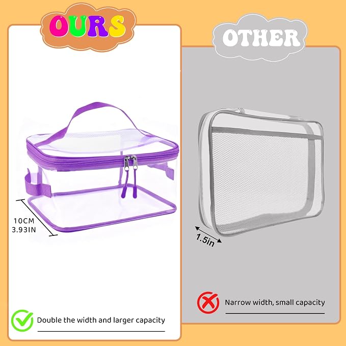 8 Packs Toy Storage Bags, Reusable Clear PVC Board Game Storage, Toy Storage - Image 6