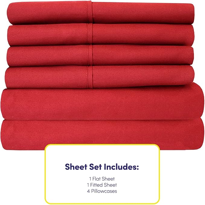 Sweet Home Collection 6 Piece 1500 Supreme Collection Brushed Microfiber Deep - Image 4
