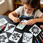 80 PCS Small Botanical Stencils - Image 9