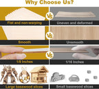 ilauke Basswood Sheets 12x18Inch, Wood Burning, Architectural Models, Wood - Image 3