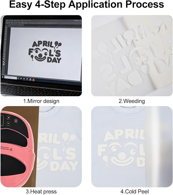 FUNKAKA UV Color Changing Heat Transfer Vinyl HTV Roll - Image 4