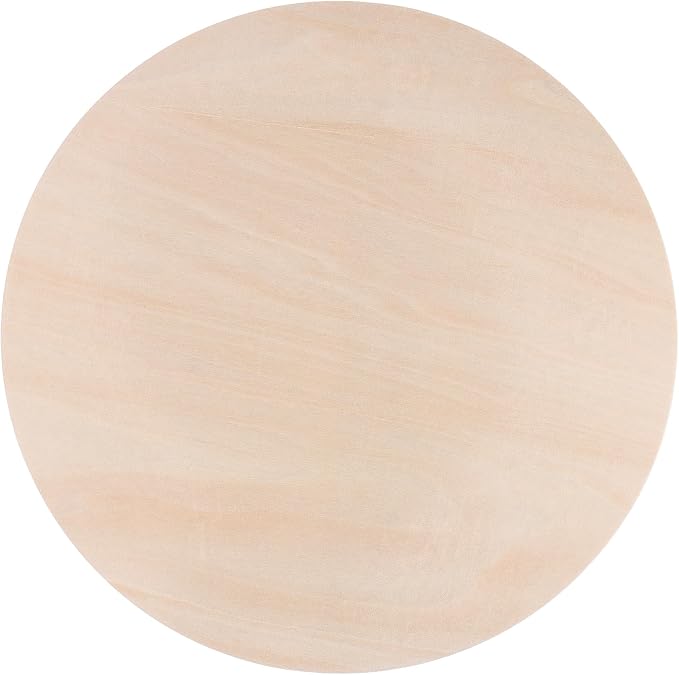 SHEUTSAN 12 PCS 11.8 Inch Wood Circles, 1/4 Inch Round Wood Sheets, Unfinished - Image 4