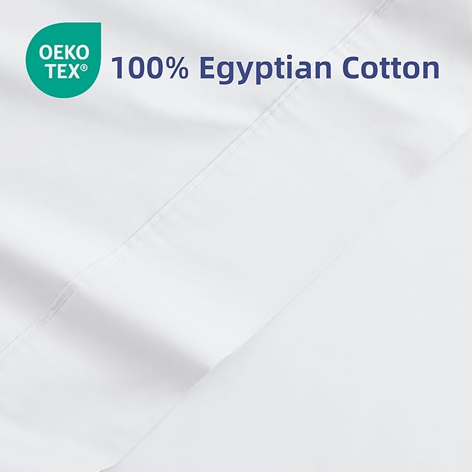 Flat Sheet Only Queen Size, 400 TC 100% Egyptian Cotton Flat Sheet - Image 2