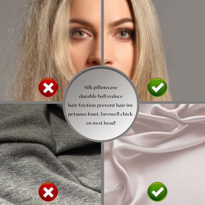 Silk Pillow Cases 2 Pack, Soft Breathable and Sliky Queen Size Pillow Cases Set - Image 5