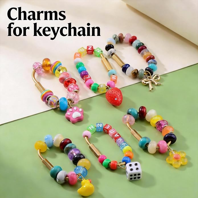 Keychain Charms Bulk 30pcs mixed Cute 3D Charms - Image 3