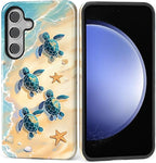 for Samsung Galaxy S25 Plus Case, Sea Turtle Beach Pattern Glossy 2 in 1 by Teonvpu