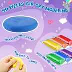 VioraWhite 40 Pcs 21oz Air Dry Clay Bulk Modeling Ultra Lightweight Foam - Image 2