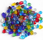 2 Lb Sea Glass for Crafts, 0.2-0.35" Gravel for Aquarium, Fish Tank, Freshwater by KUKUBAGS