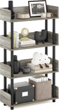 Furinno TURN-N-TUBE 4-Tier Display Shelf, Storage Shelves, Book Shelf, Open by Furinno-FitsYourSpaceFitsYourBudget