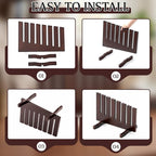 Cinnvoice Solid Wood Topper Storage Rack, Board Holder - Image 5