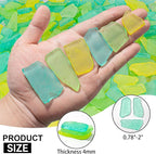 Keedolla Sea Glass for Crafts - 10 OZ Flat Frosted Seaglass Pieces Crushed for - Image 3